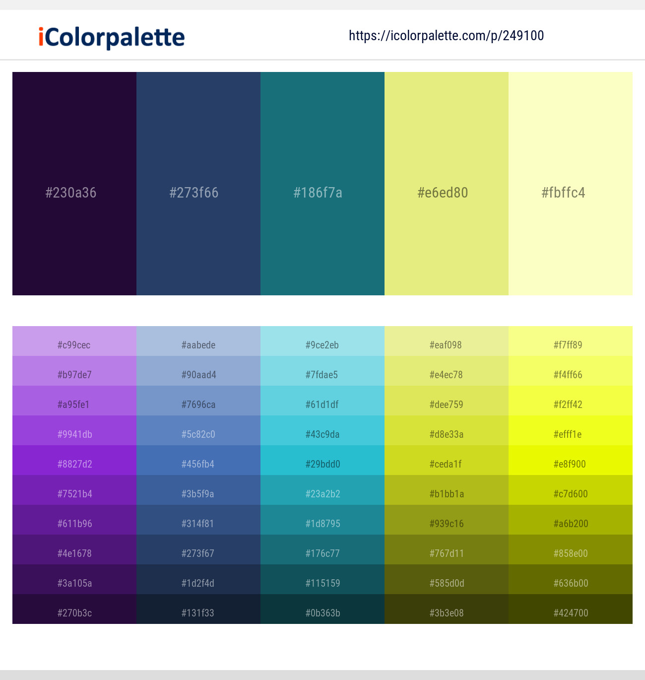249100366 Bright Color Palettes