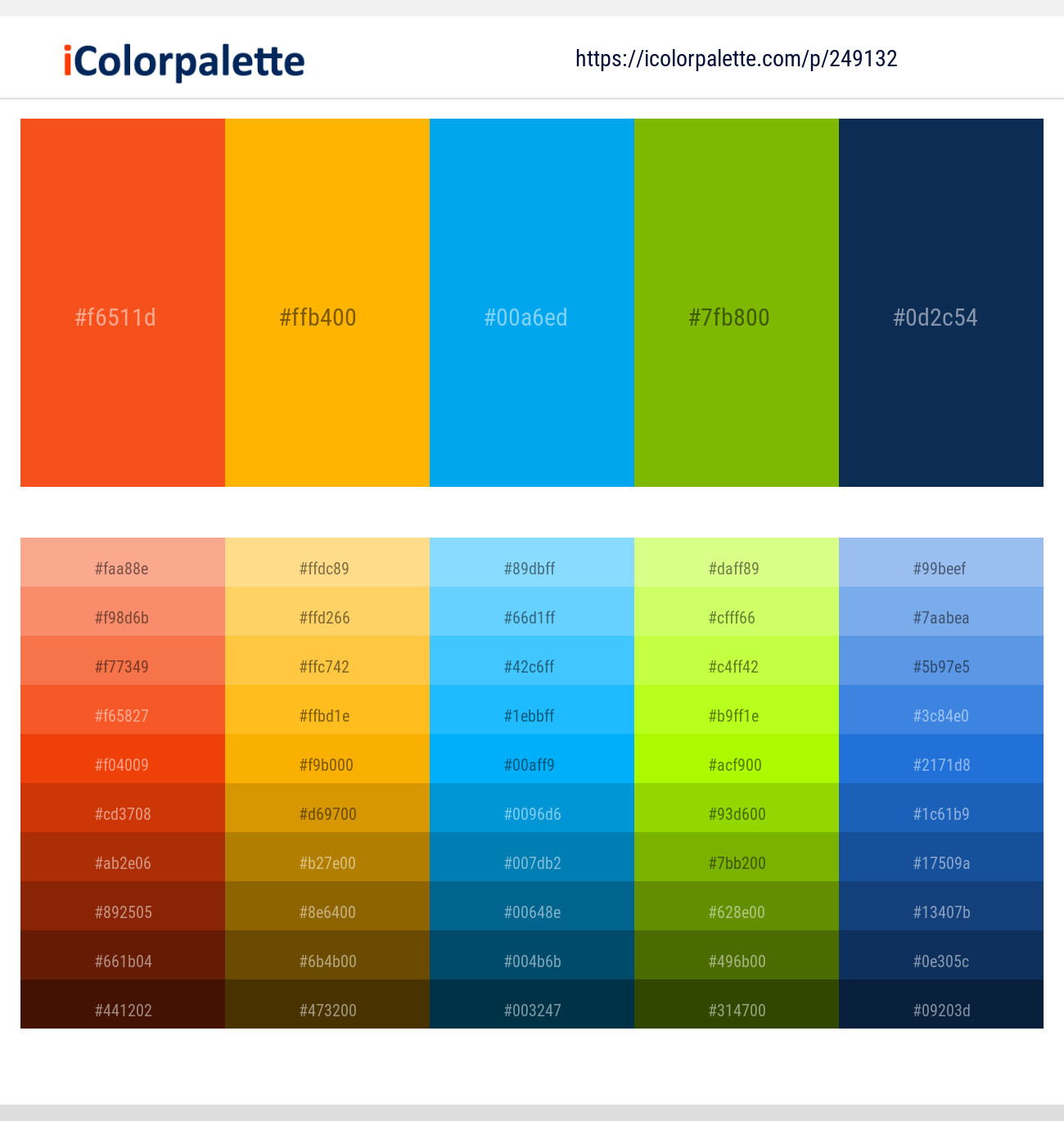249132366 Bright Color Palettes