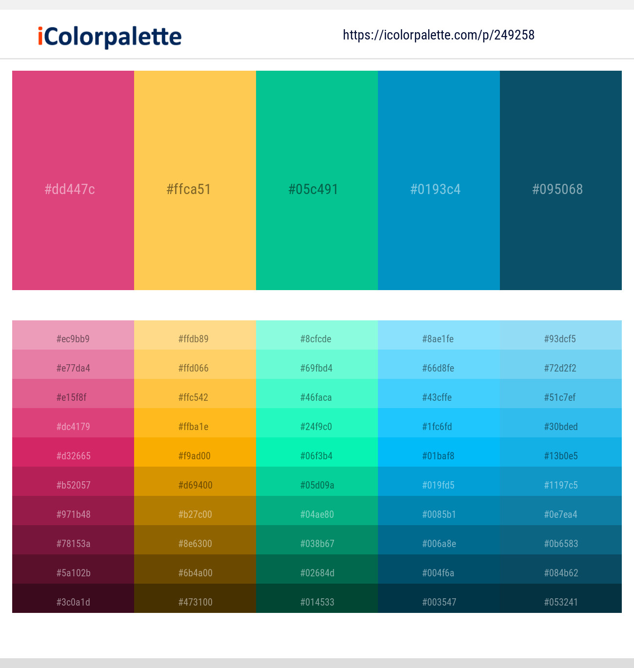 249258366 Bright Color Palettes