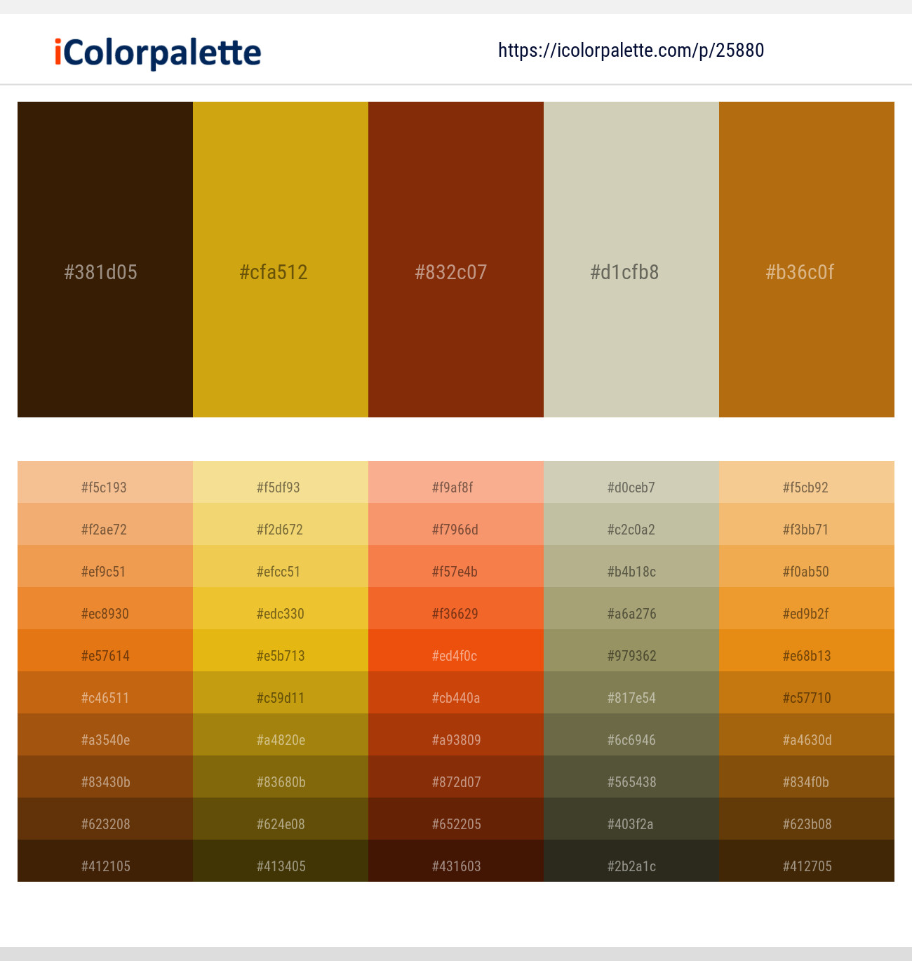Dark Ebony – Pizza – Kenyan Copper – Sisal – Pumpkin Skin Color scheme