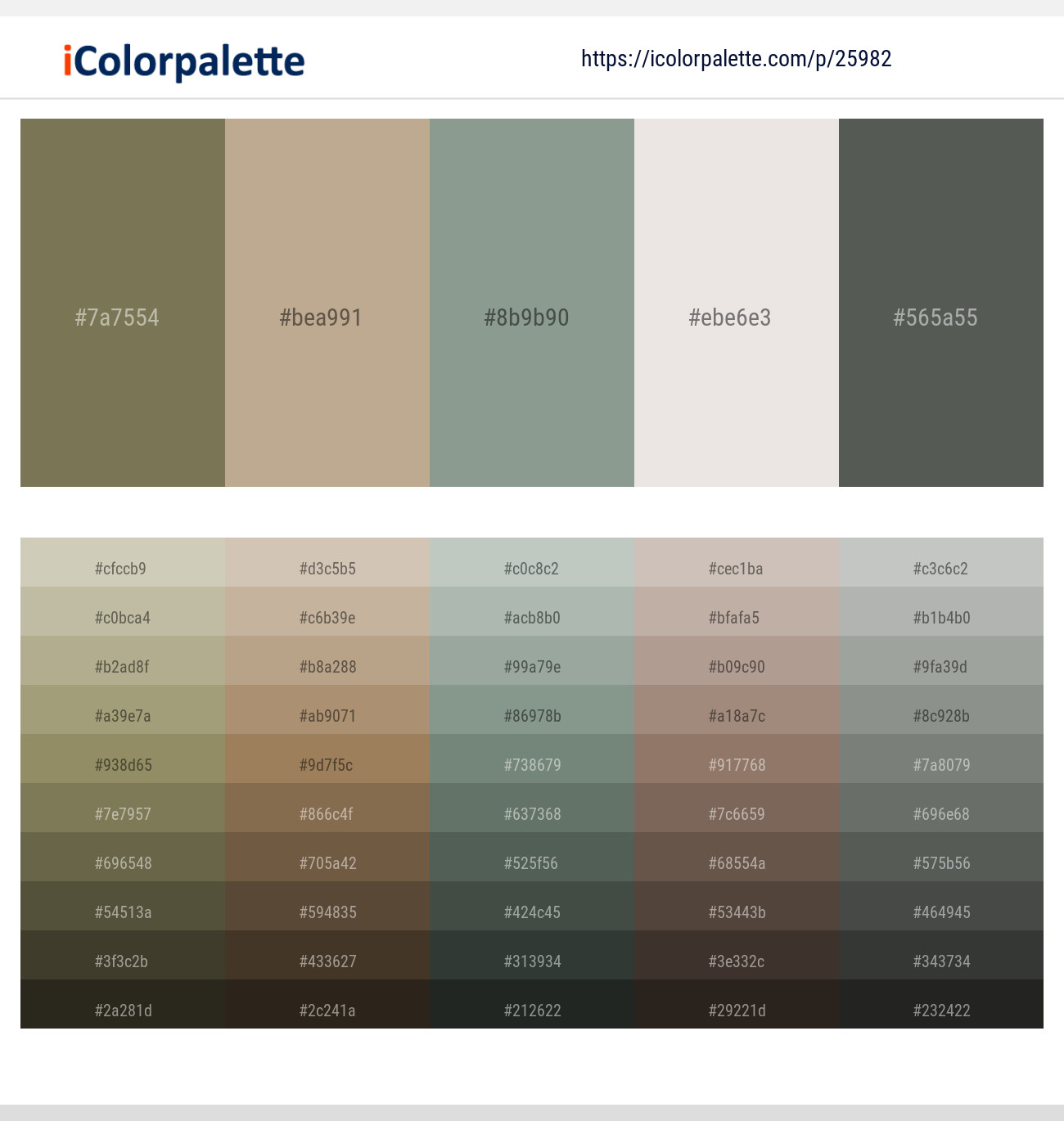 Go Ben – Indian Khaki – Mantle – Ebb – Finlandia Color scheme