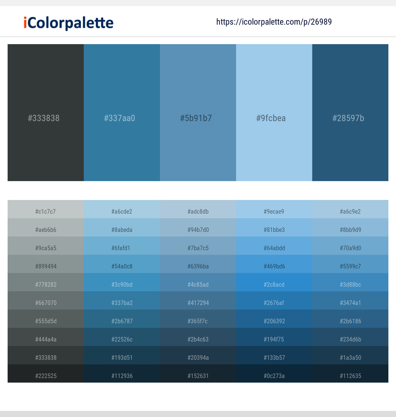 Cape Cod – Astral – Hippie Blue – Cornflower – Astronaut Color scheme
