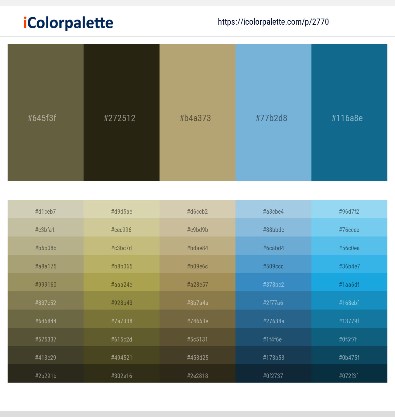 Hemlock – Eternity – Mongoose – Viking – Surfie Green Color scheme