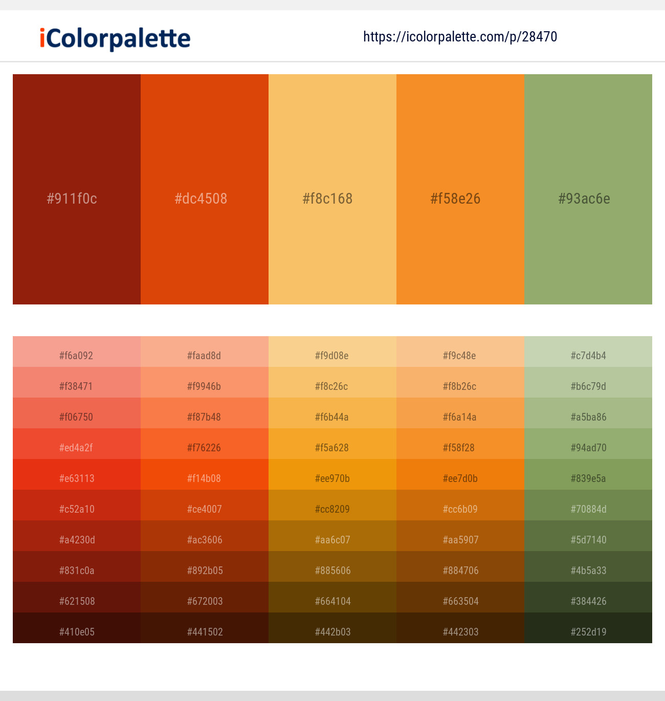 Totem Pole – Trinidad – Rajah – Carrot Orange – Green Smoke Color scheme