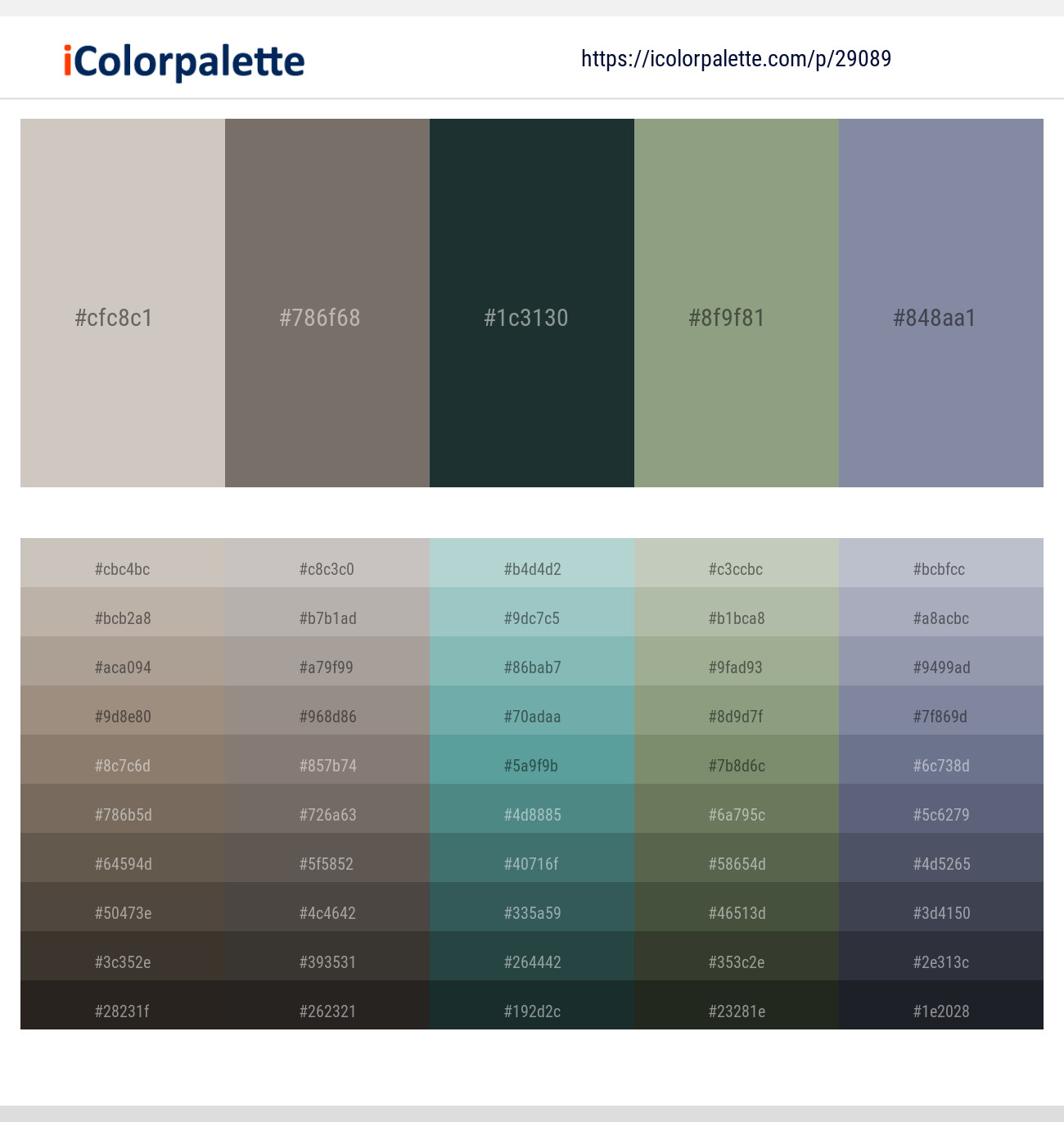 1 Latest Color Schemes With Timber Green And Sage Color Tone   29089 Color Palette 