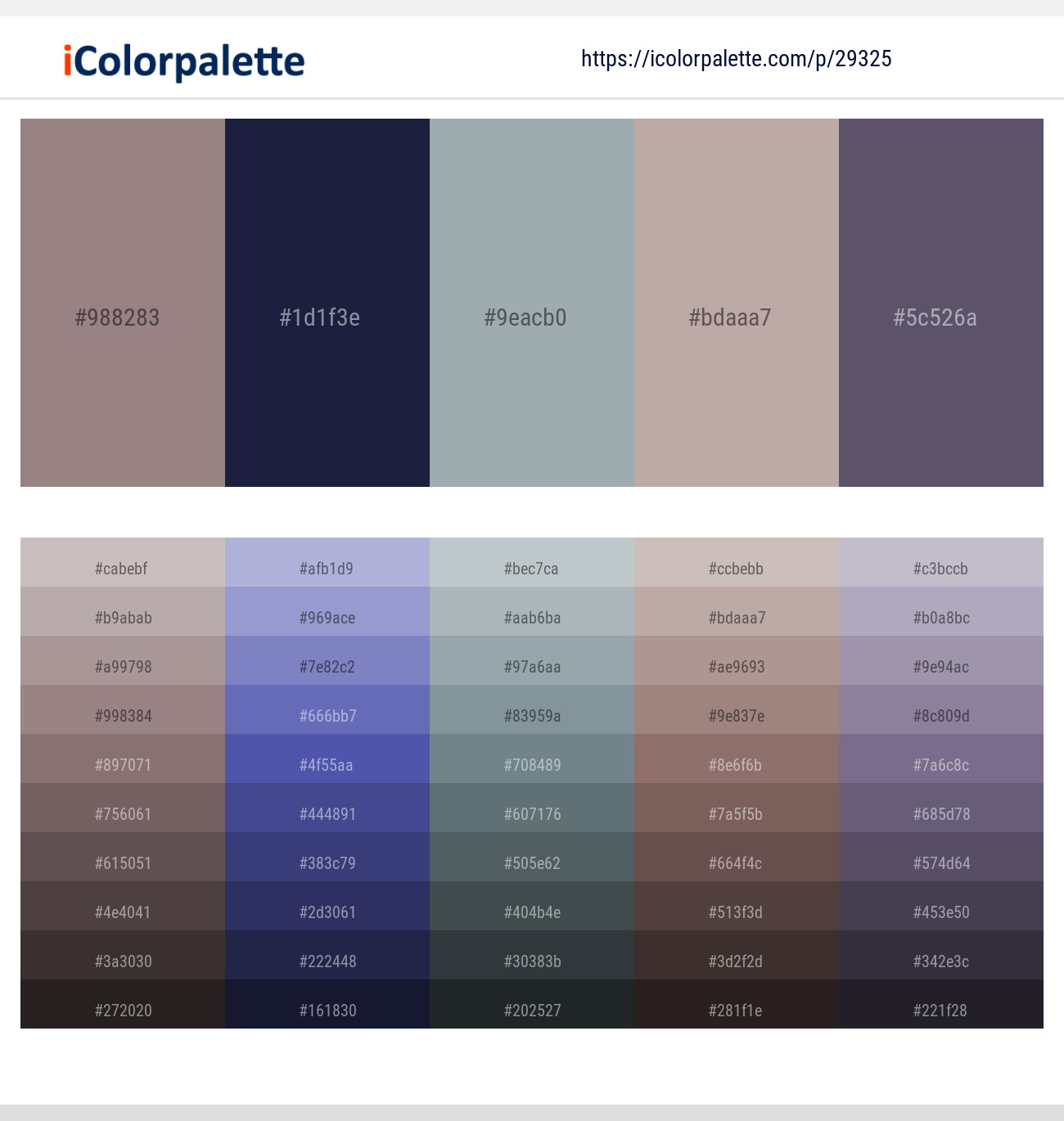 Bazaar – Port Gore – Hit Gray – Silk – Smoky Color scheme