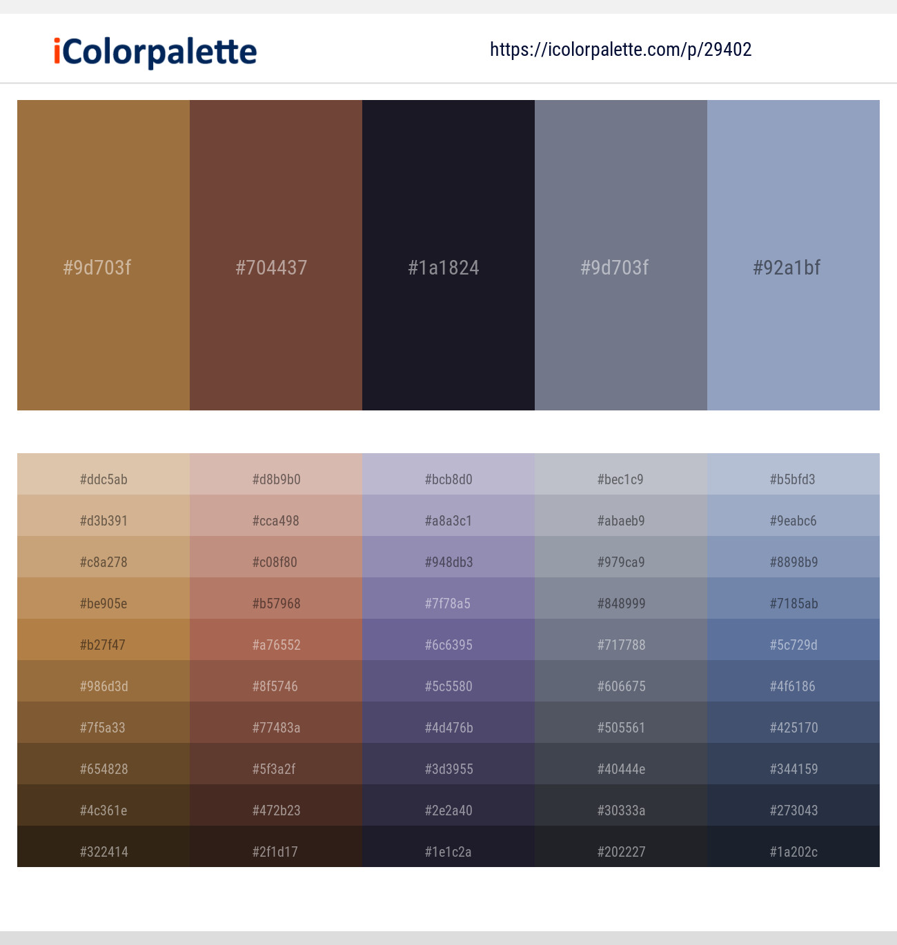 Cape Palliser – Shingle Fawn – Steel Gray – Raven – Nepal Color scheme