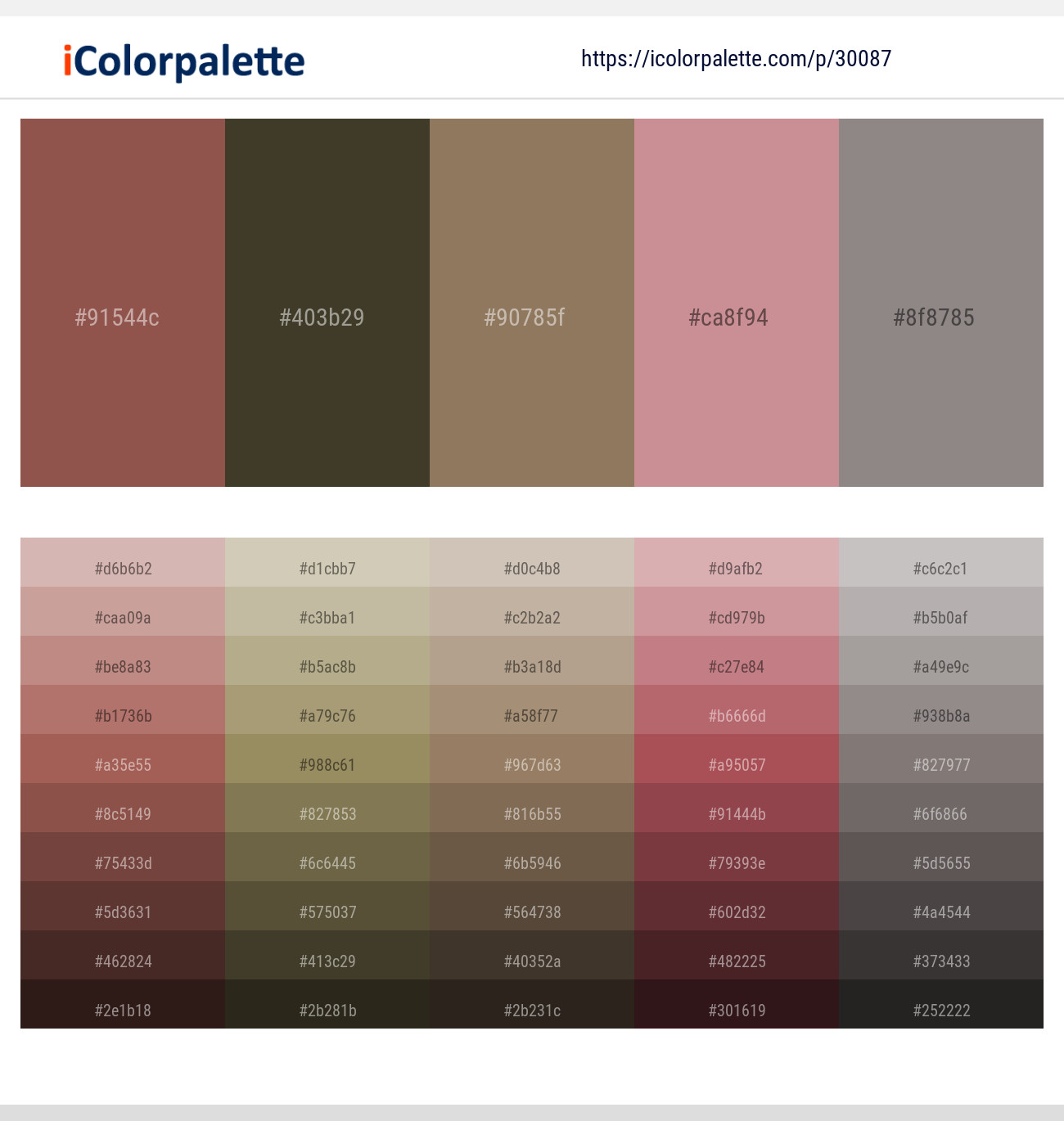 1+ Copper Rust And Schooner Color Palettes & Gradient Ideas | iColorPalette