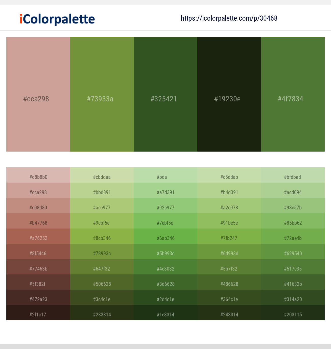 Eunry – Sycamore – Woodland – Seaweed – Chalet Green Color scheme