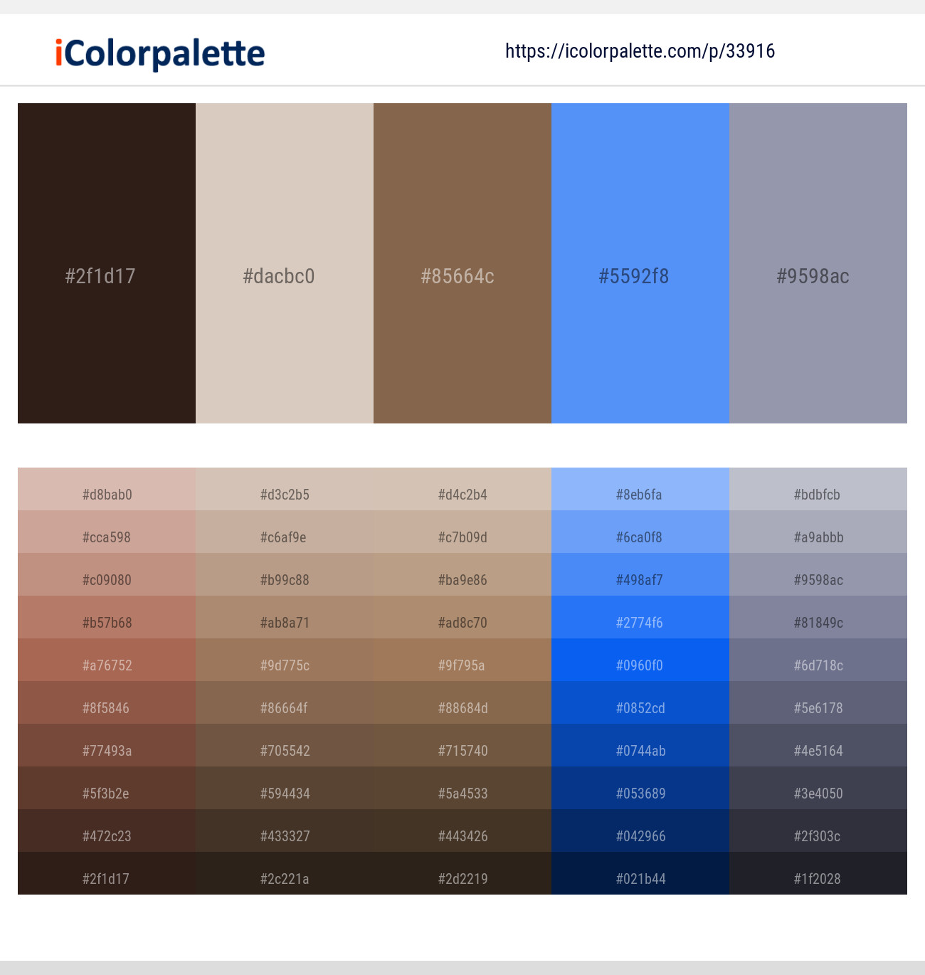 Eclipse – Wafer – Shadow – Cornflower Blue – Santas Gray Color scheme
