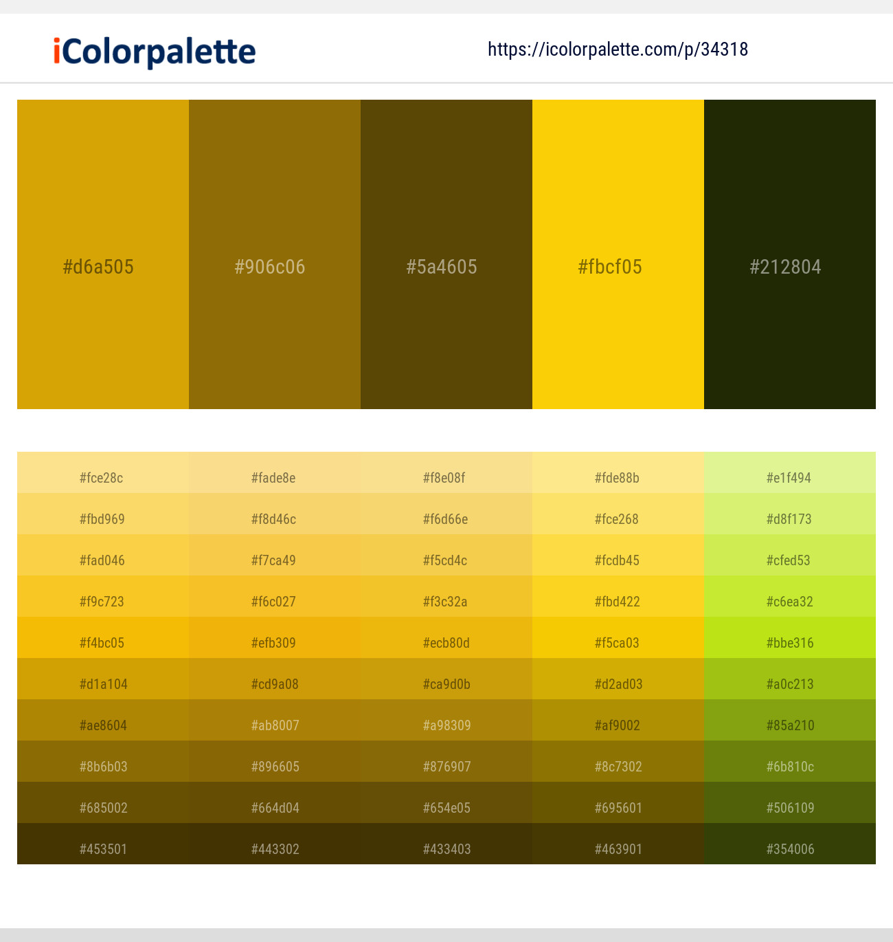 3431845 Gold Color Palettes