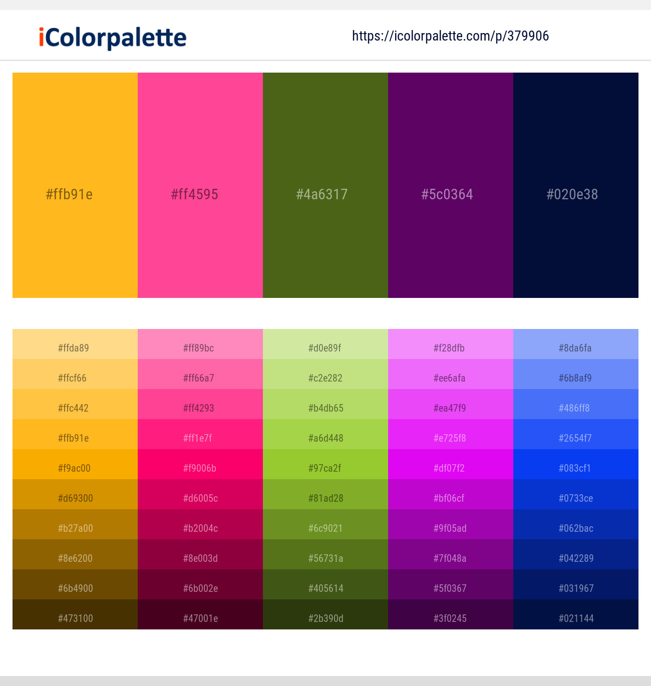 379906366 Bright Color Palettes