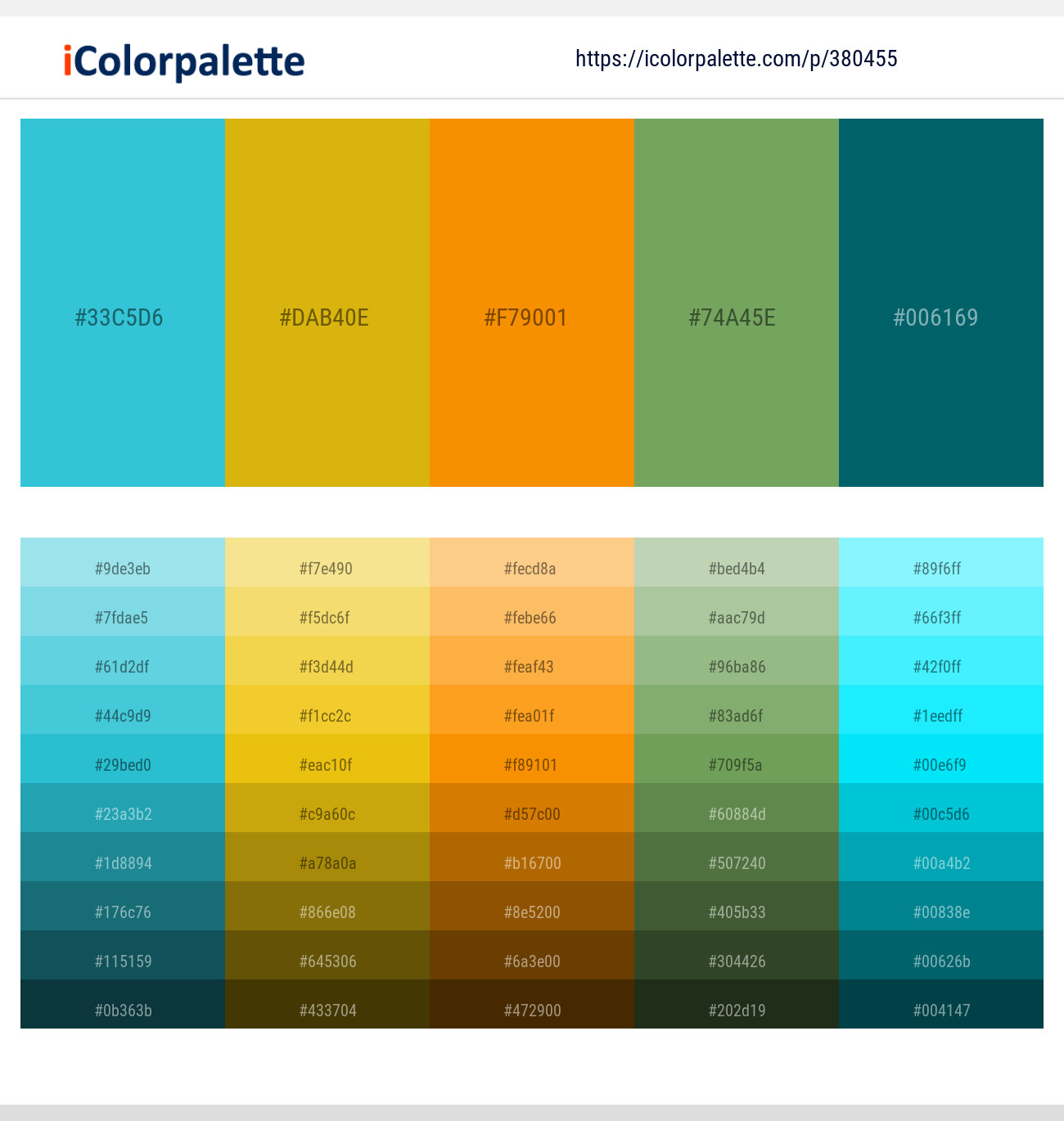 380455366 Bright Color Palettes