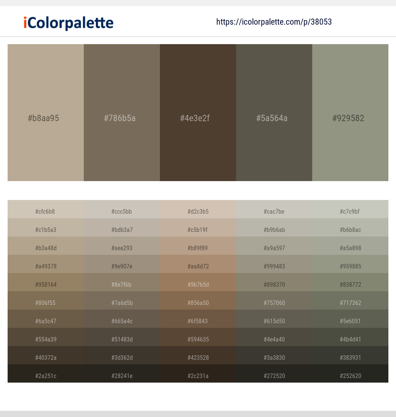 38053 Color Palette 