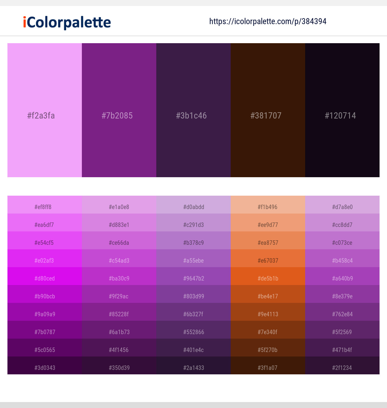 384394366 Bright Color Palettes