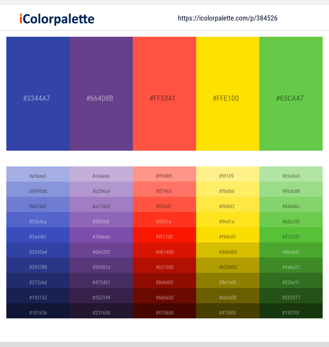 384526366 Bright Color Palettes