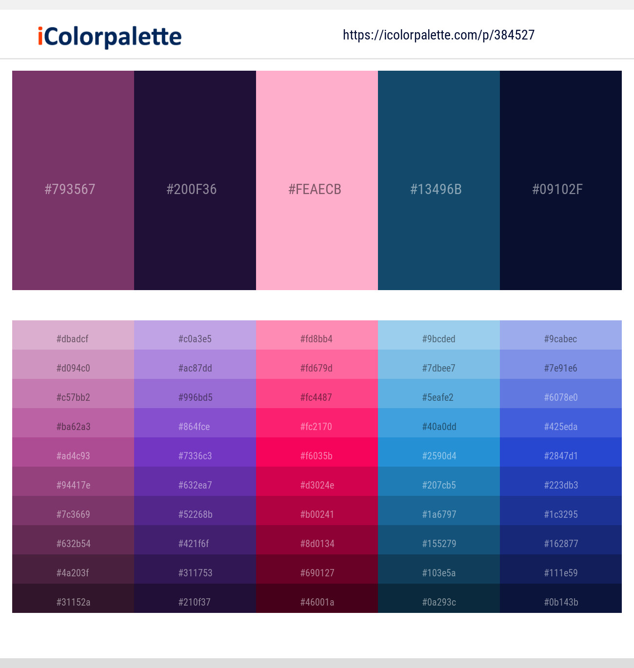 384527366 Bright Color Palettes