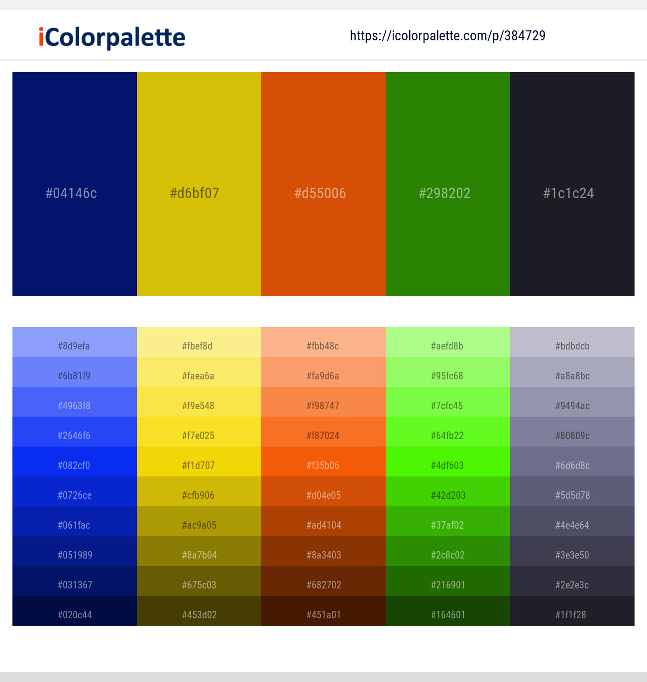 384729366 Bright Color Palettes
