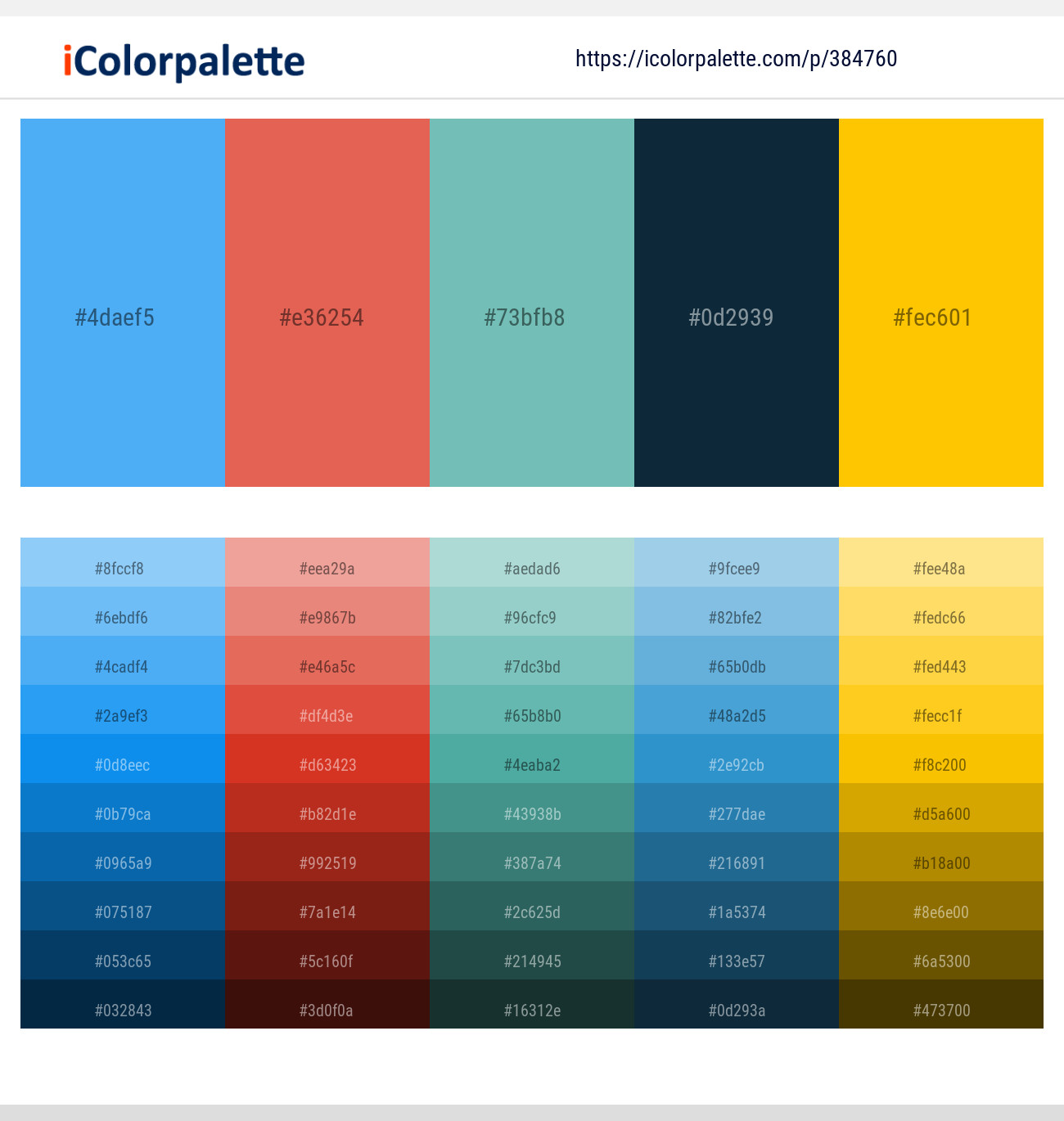 384760366 Bright Color Palettes
