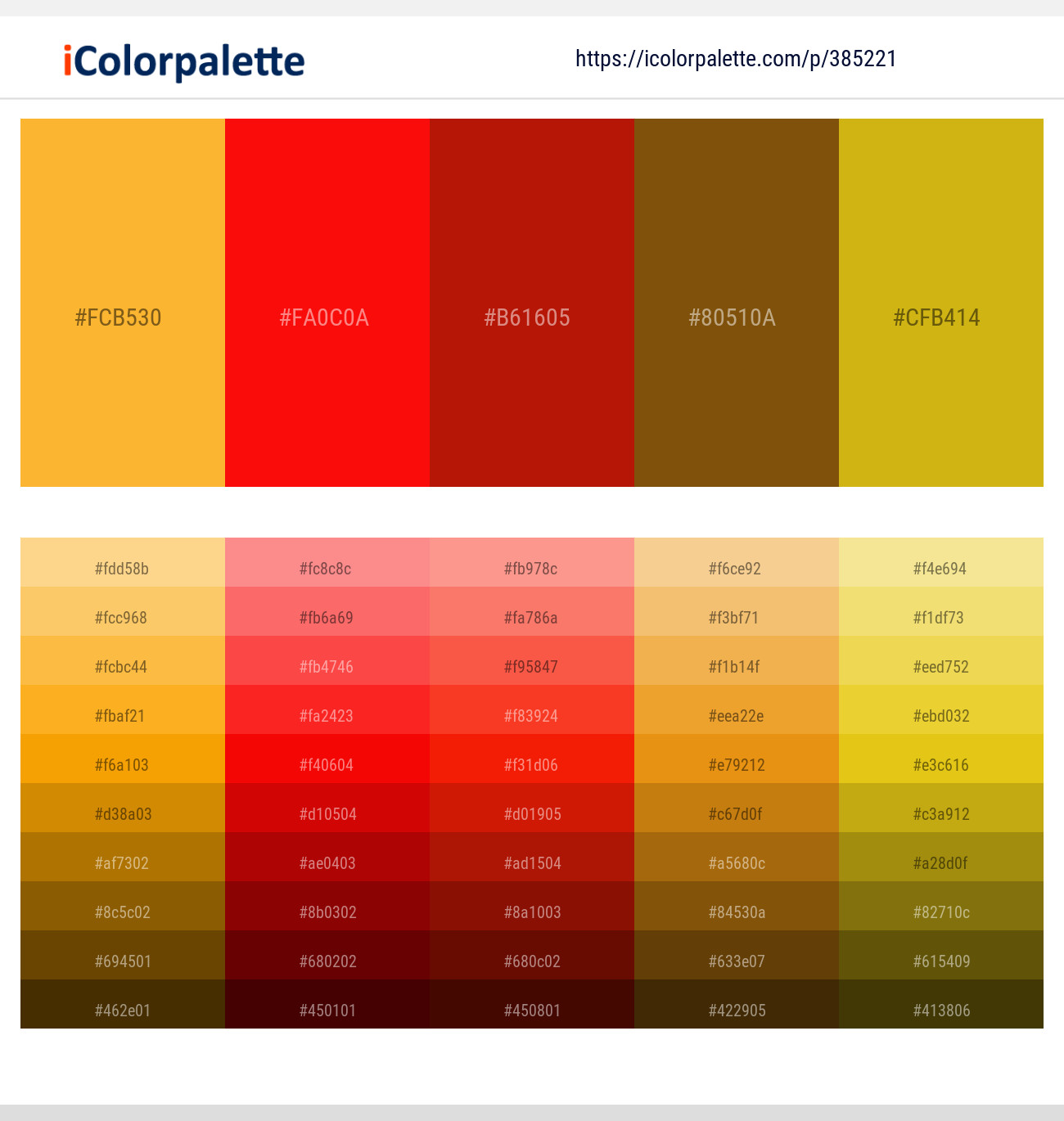 385221366 Bright Color Palettes