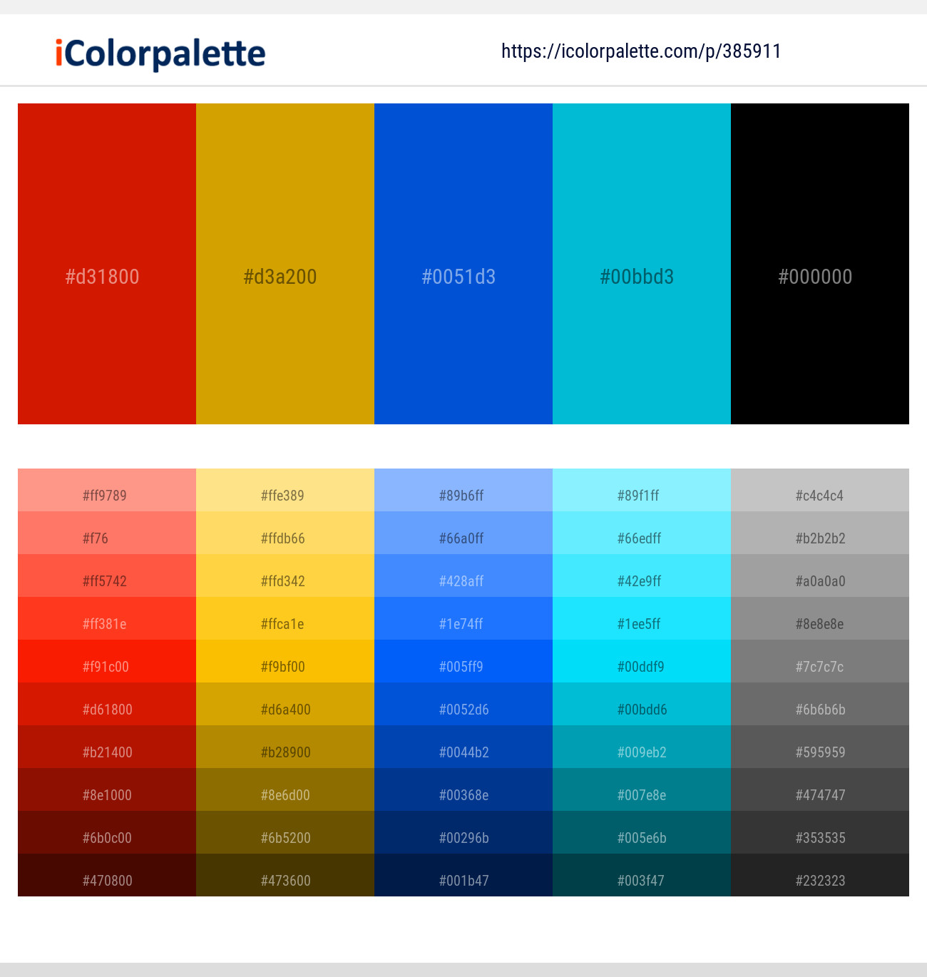 385911366 Bright Color Palettes