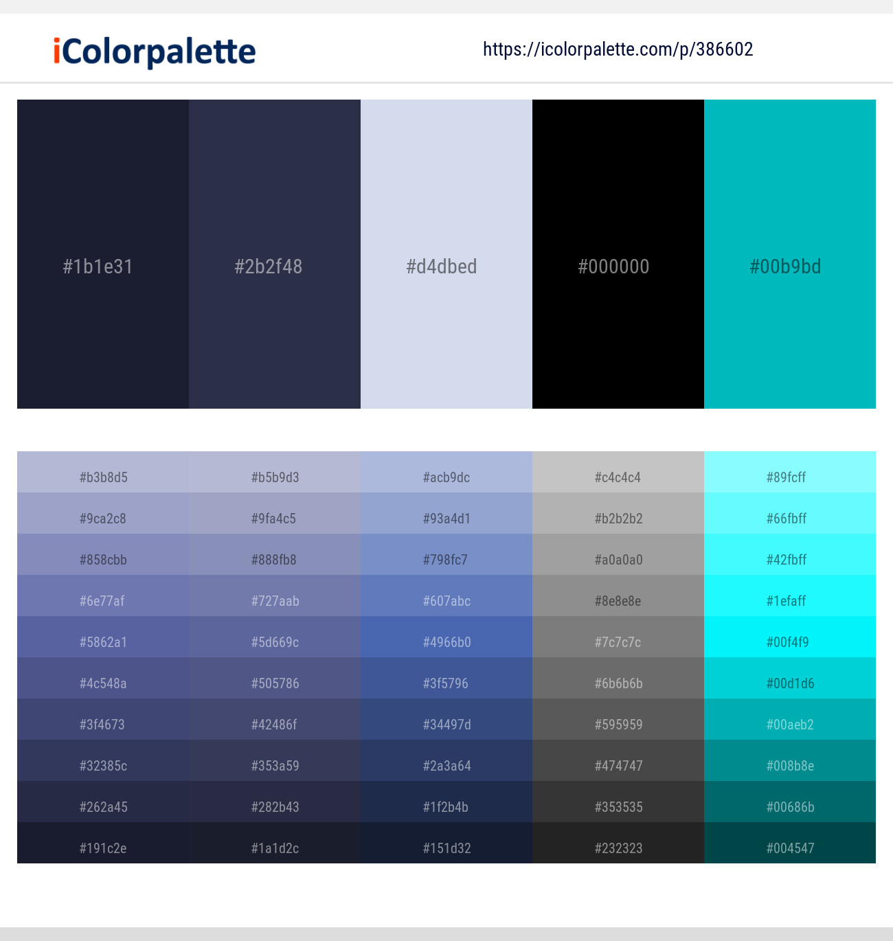 386602366 Bright Color Palettes
