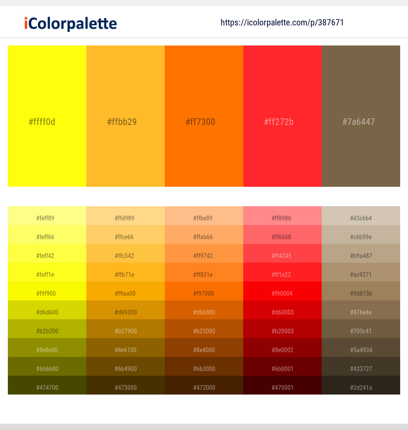 387671366 Bright Color Palettes