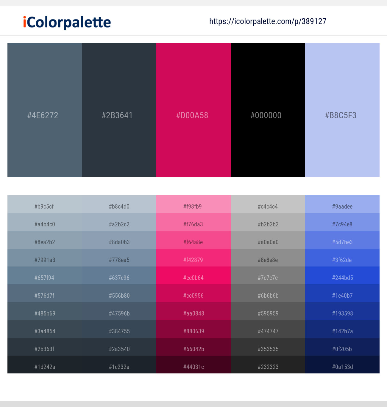 389127366 Bright Color Palettes