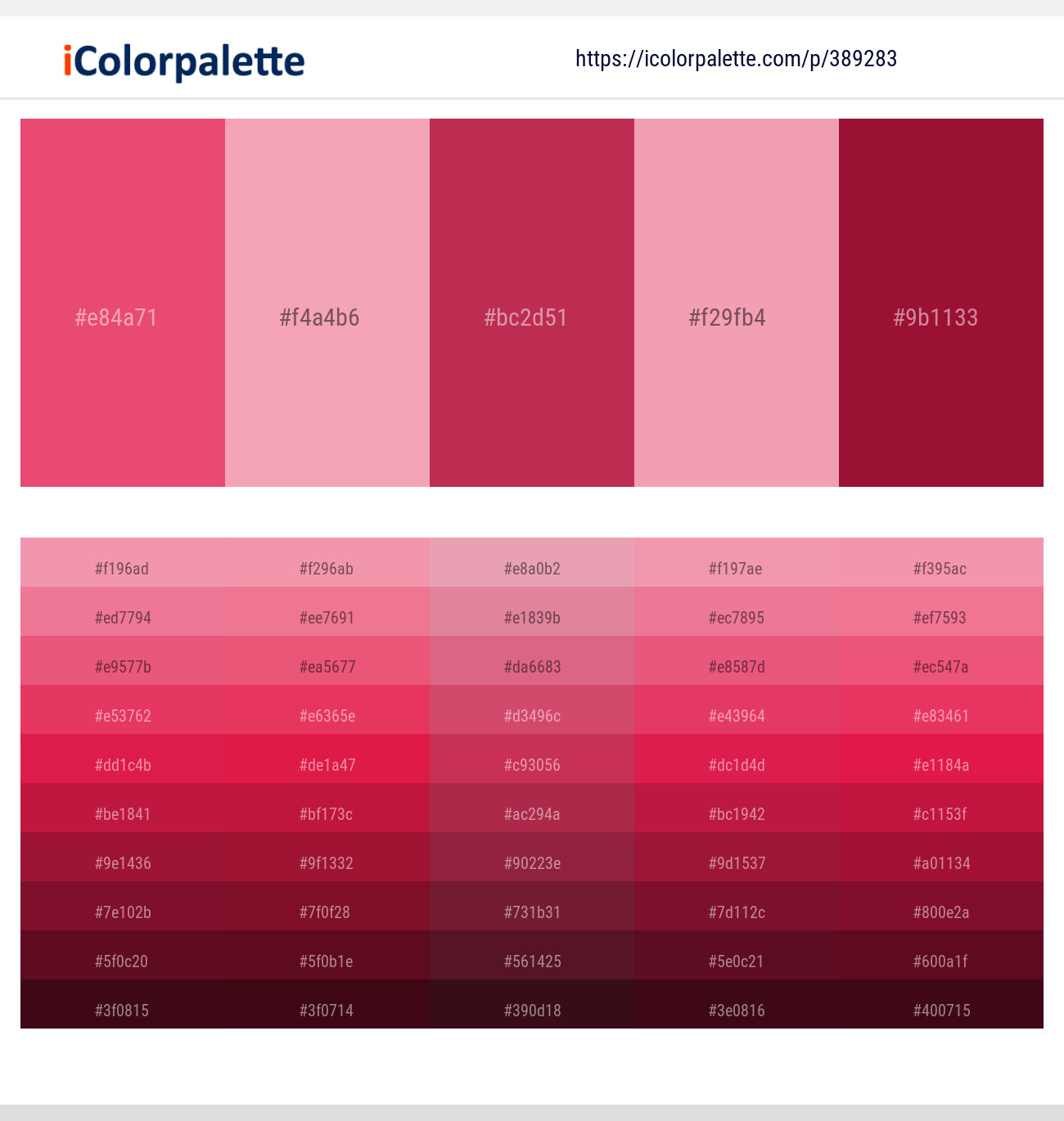 389283366 Bright Color Palettes