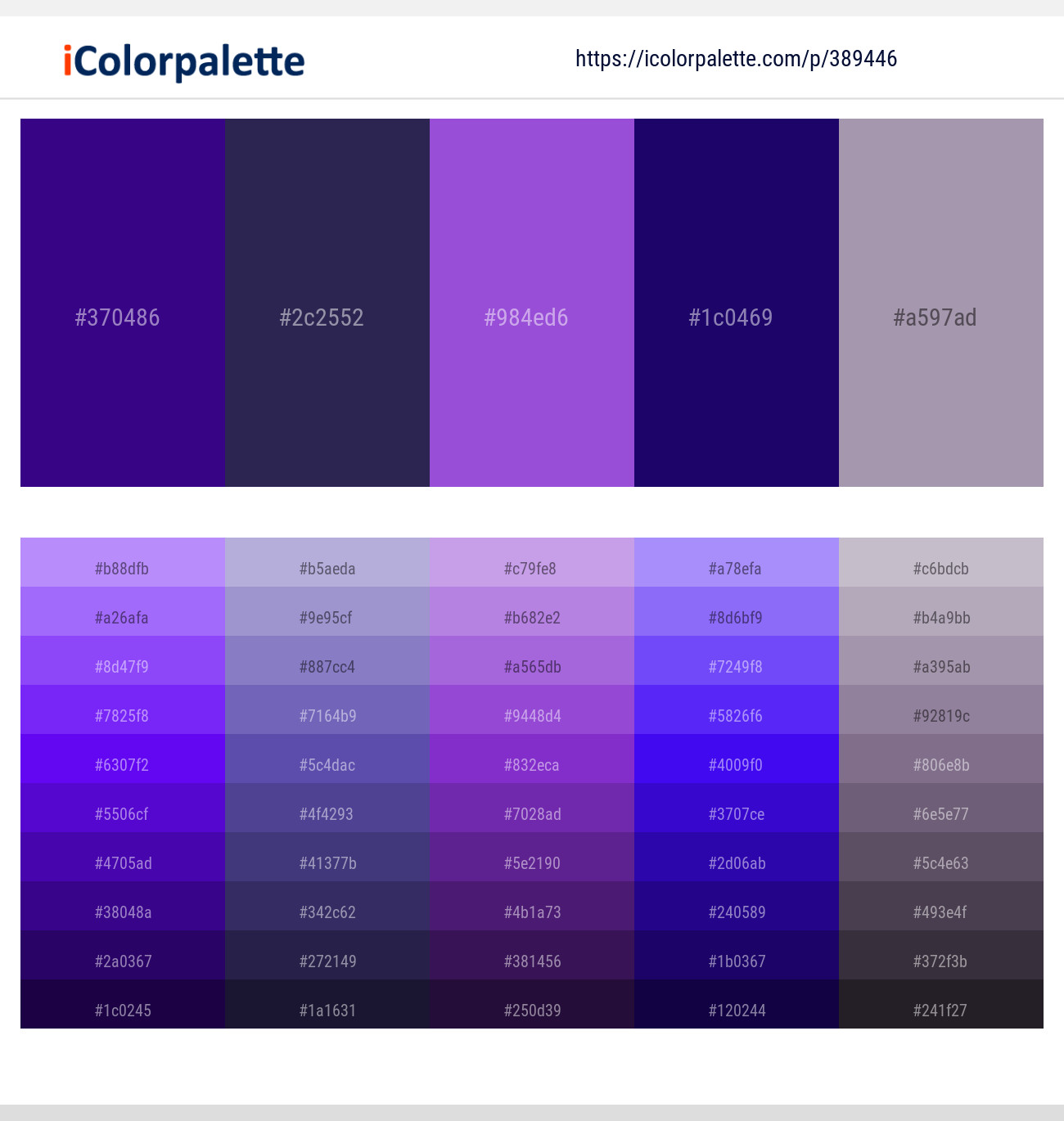 389446366 Bright Color Palettes