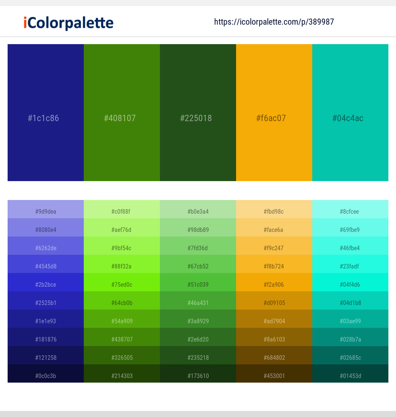 389987366 Bright Color Palettes