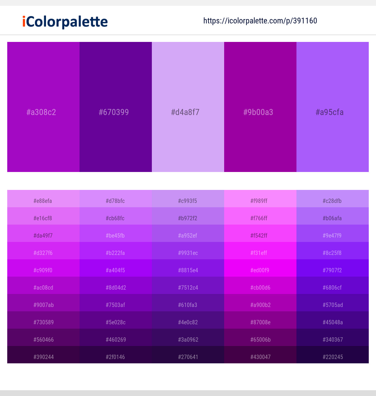 391160366 Bright Color Palettes