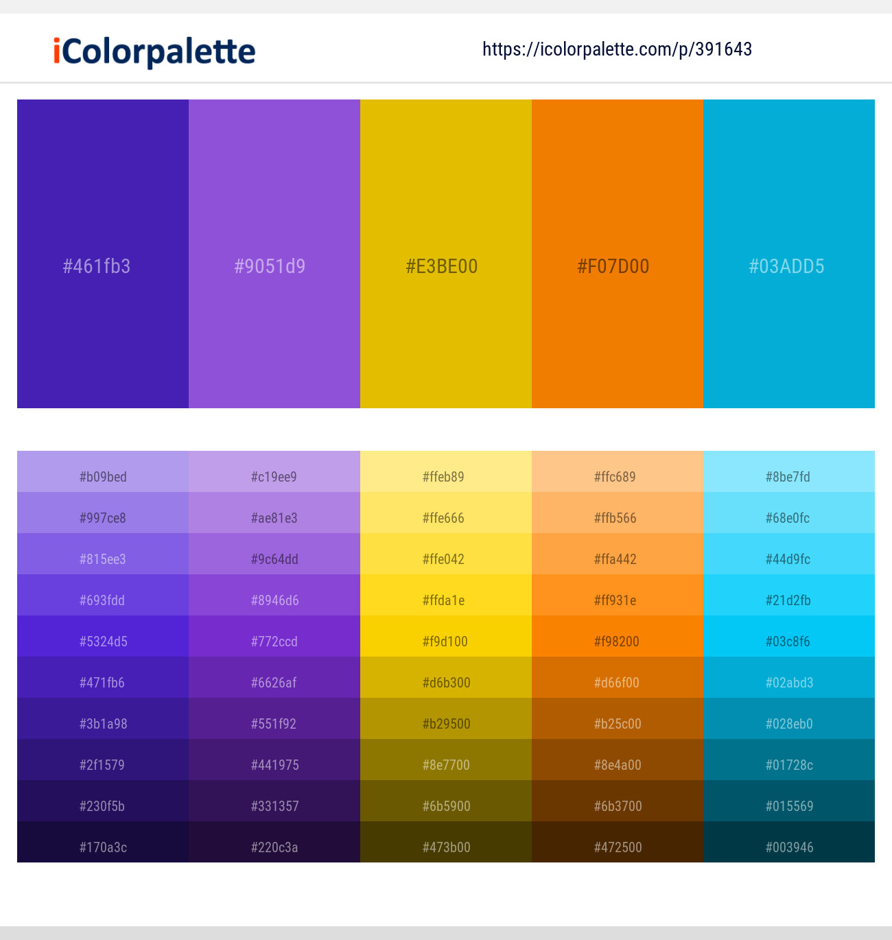 391643366 Bright Color Palettes