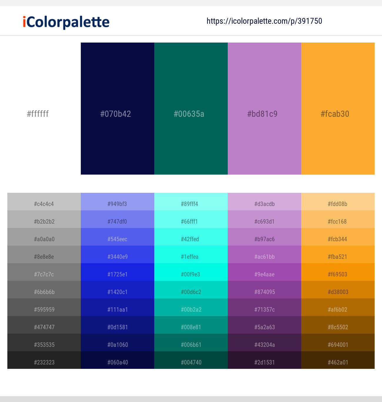 White Deep Cove Blue Stone East Side Sea Buckthorn Color scheme