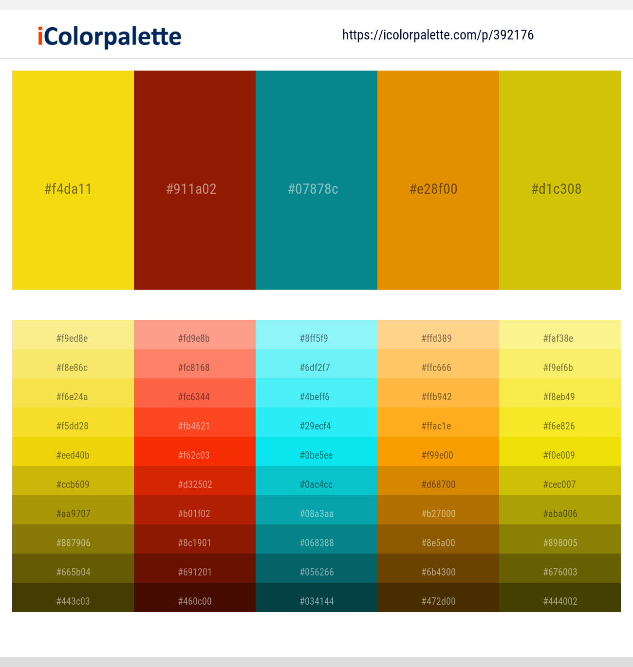 392176366 Bright Color Palettes