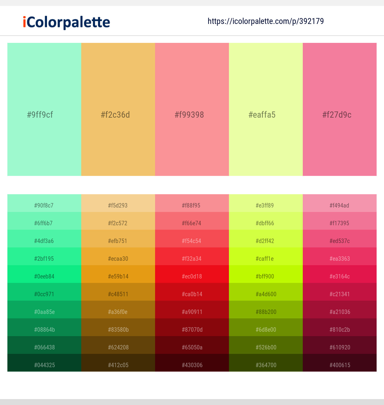 392179366 Bright Color Palettes