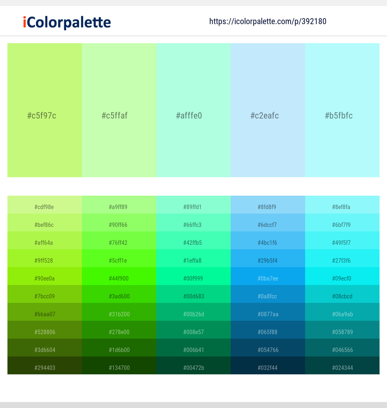 392180366 Bright Color Palettes
