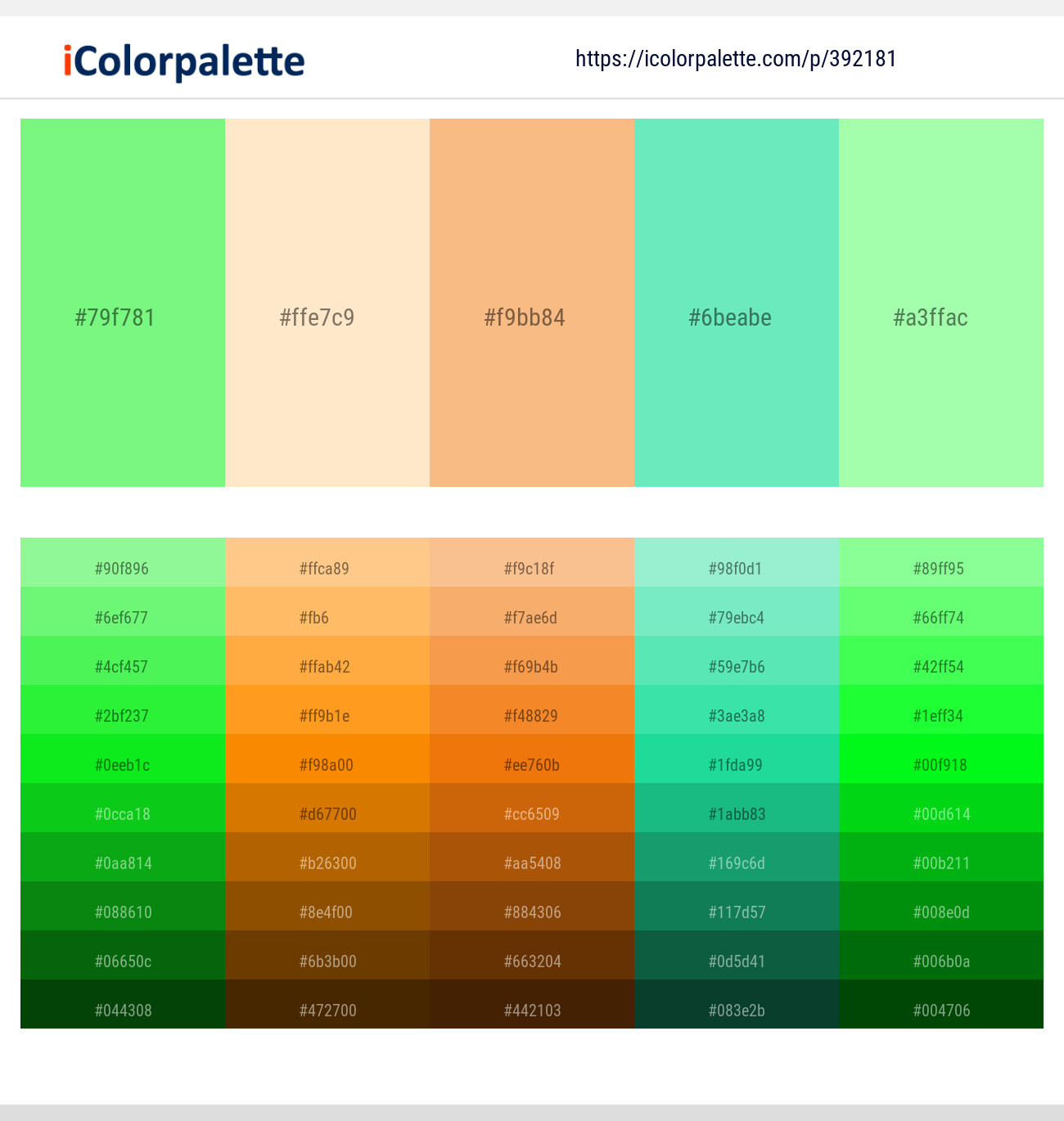 392181366 Bright Color Palettes