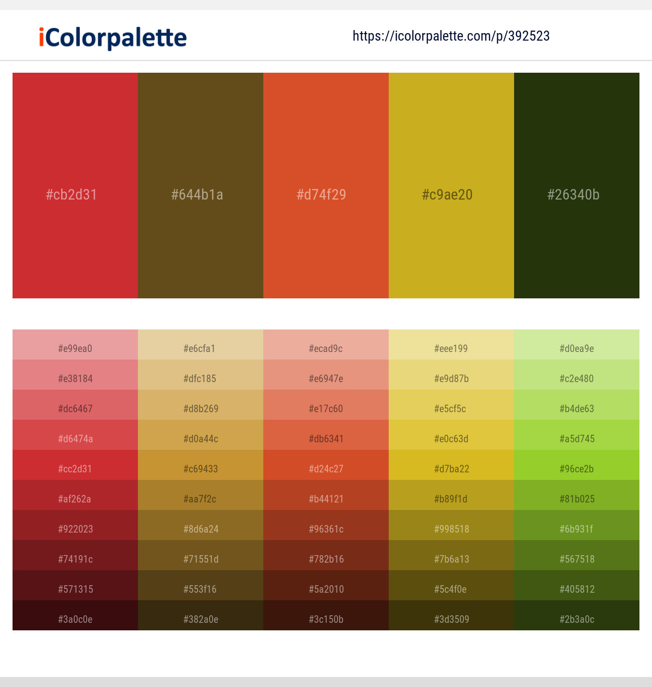 392523366 Bright Color Palettes