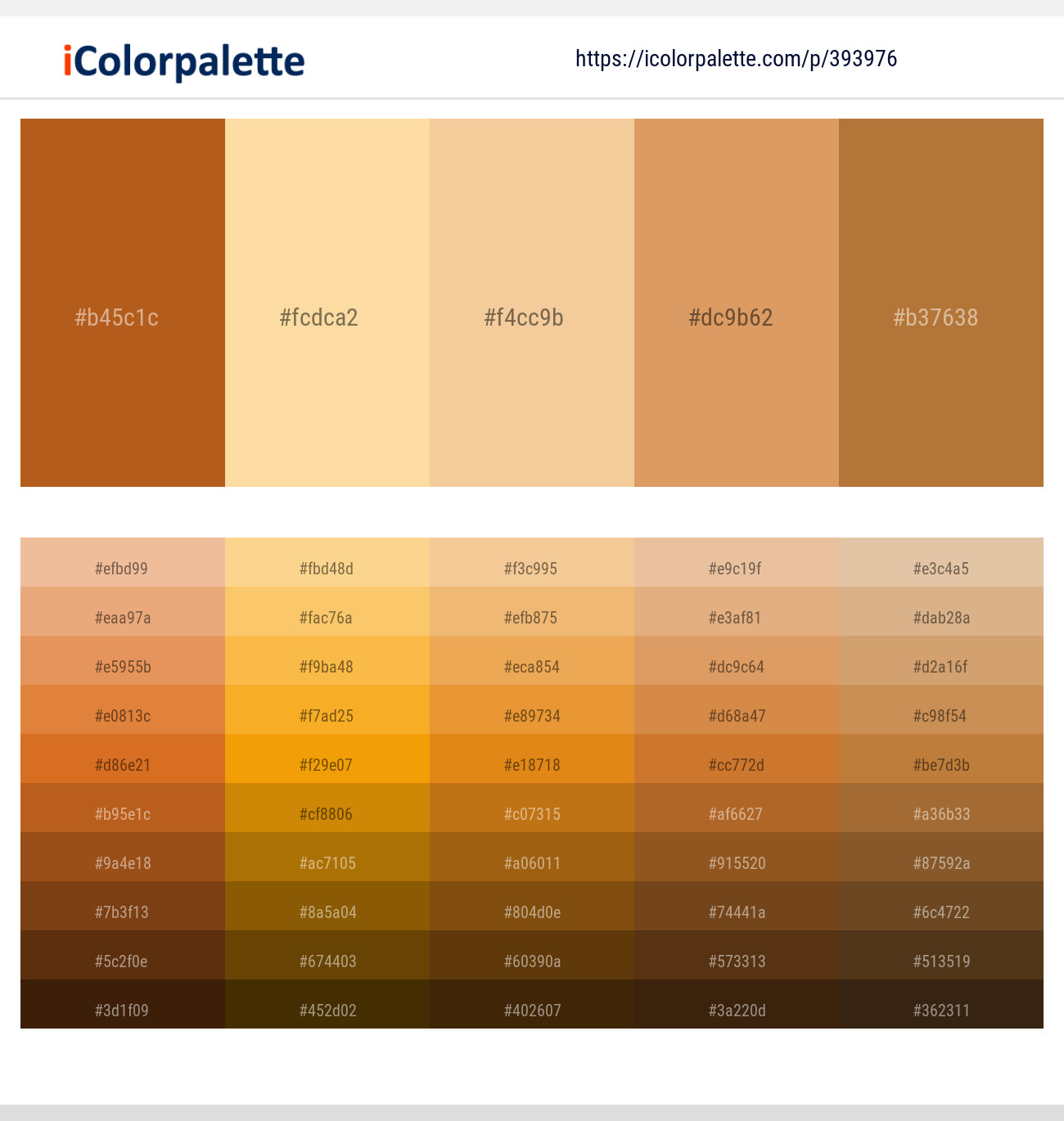 16 Brown Color Palettes  Curated collection of Color Palettes