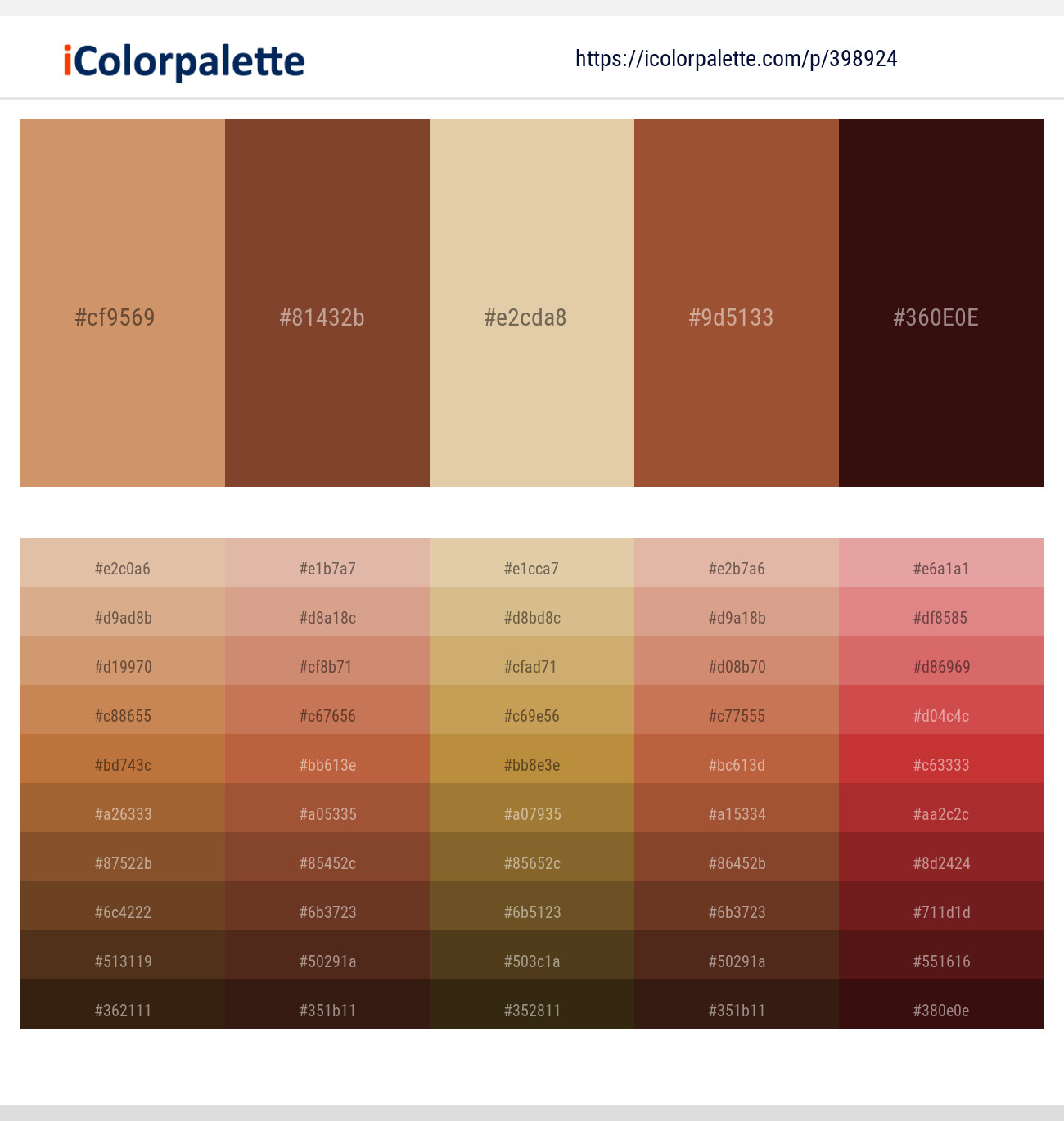 Whiskey – Nutmeg – Hampton – Mule Fawn – Paco Color scheme