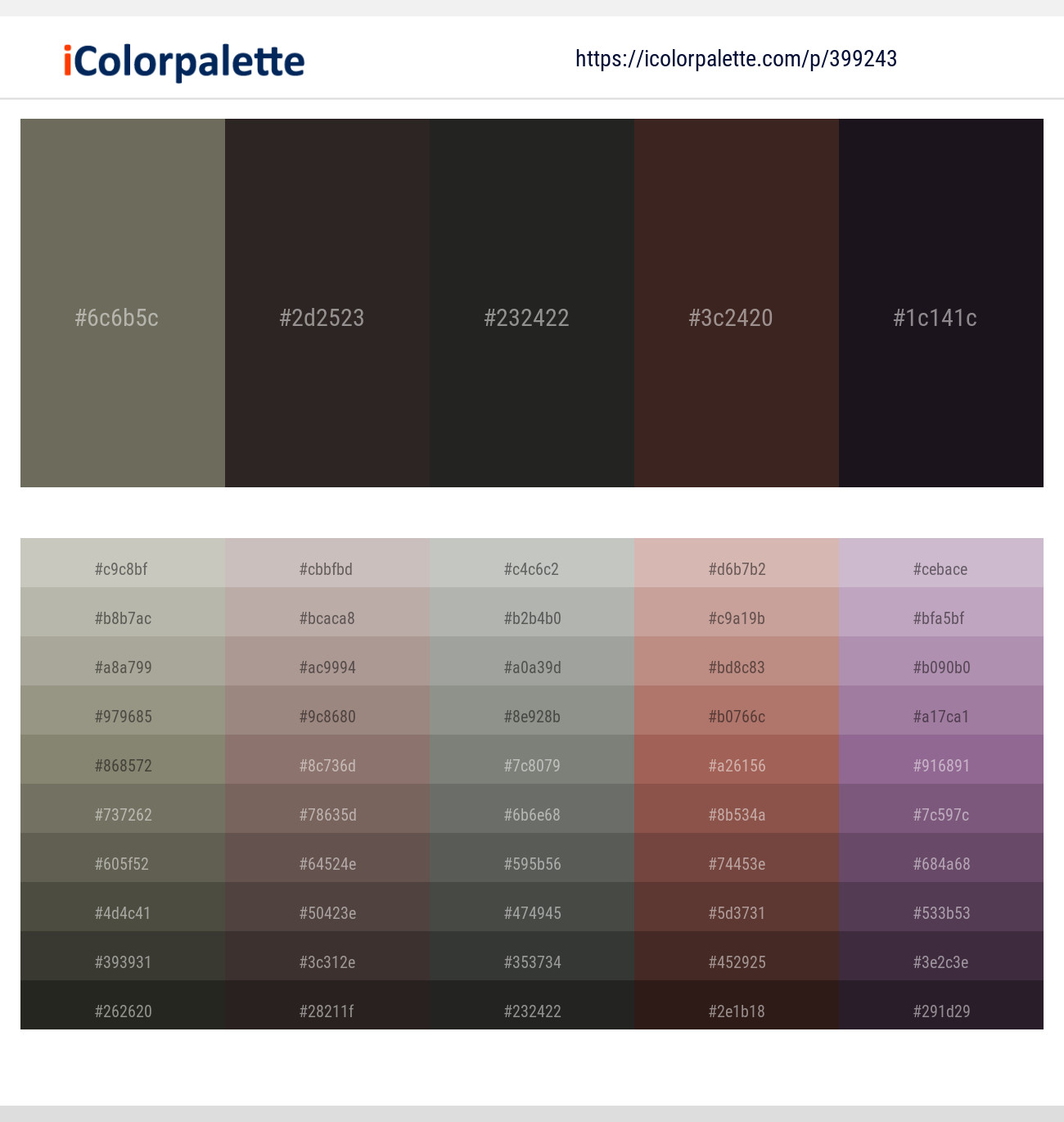 Kokoda – Cocoa Brown – Heavy Metal – Jon – Thunder Color scheme