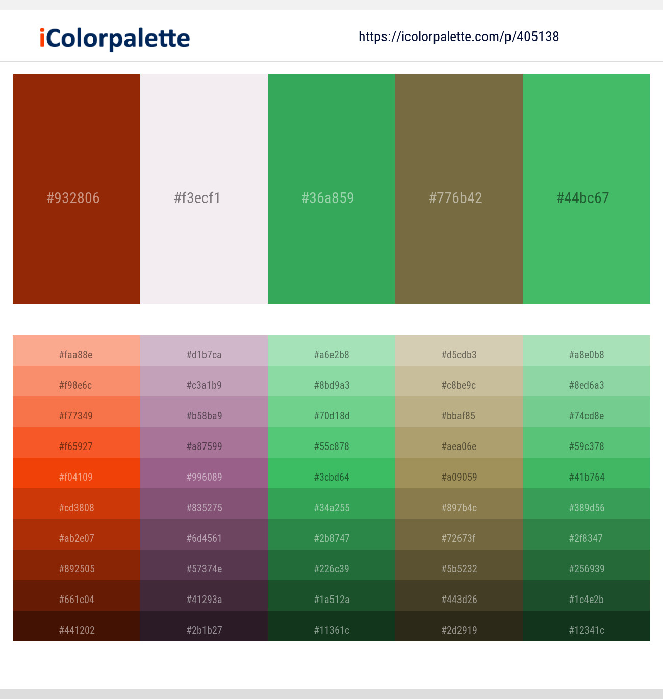 Totem Pole – Soft Peach – Chateau Green – Yellow Metal – Chateau Green Color scheme