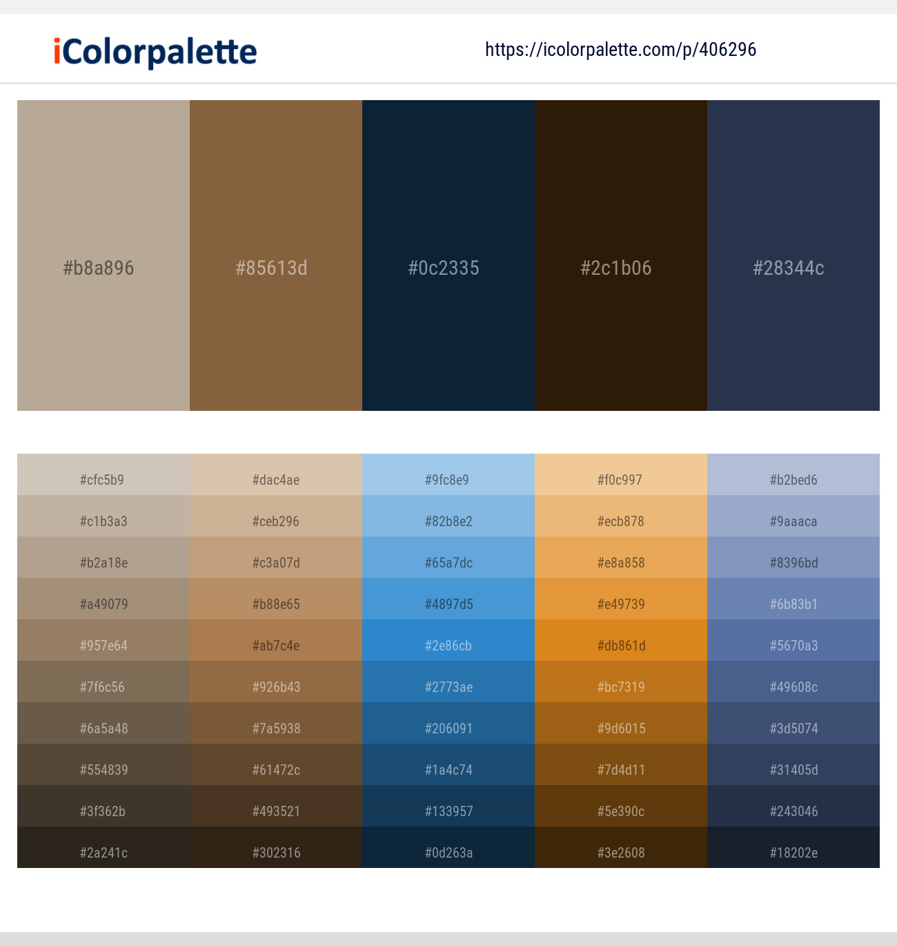 Heathered Gray – Spicy Mix – Elephant – Jacko Bean – Pickled Bluewood Color scheme