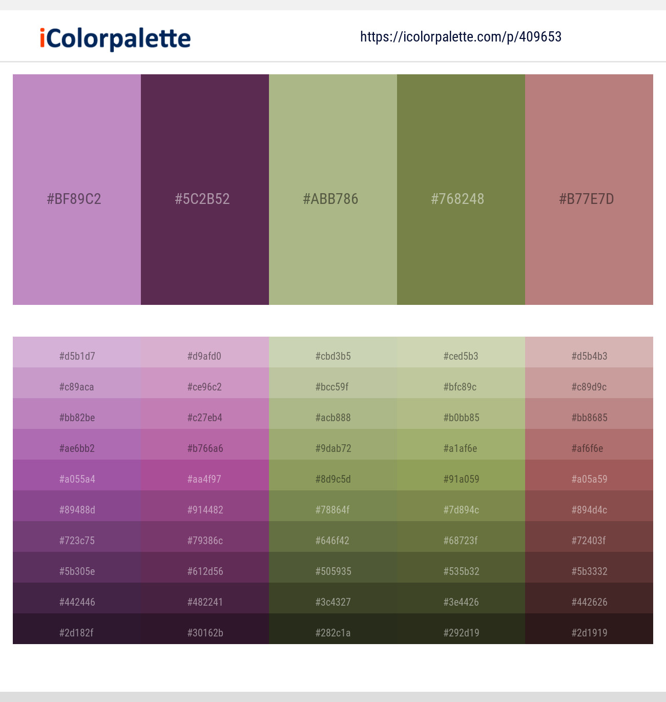 East Side – Finn – Swamp Green – Dingley – Brandy Rose Color scheme