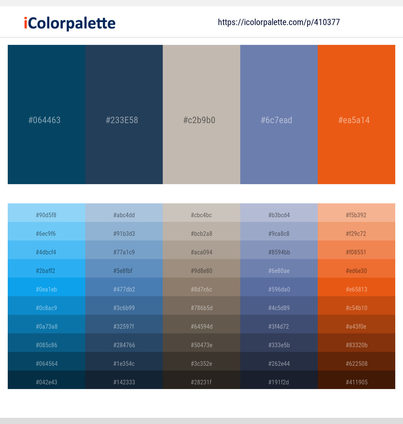 Teal Blue – Blue Dianne – Tea – Wild Blue Yonder – Tango Color scheme