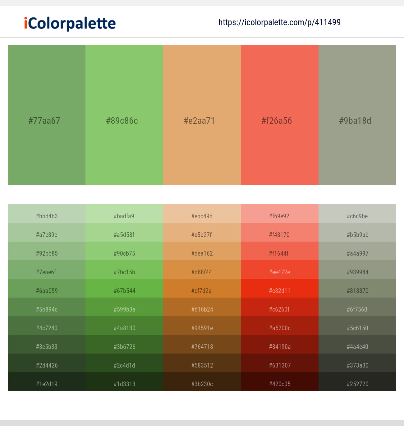 Chelsea Cucumber – Mantis – Harvest Gold – Burnt Sienna – Lemon Grass Color scheme