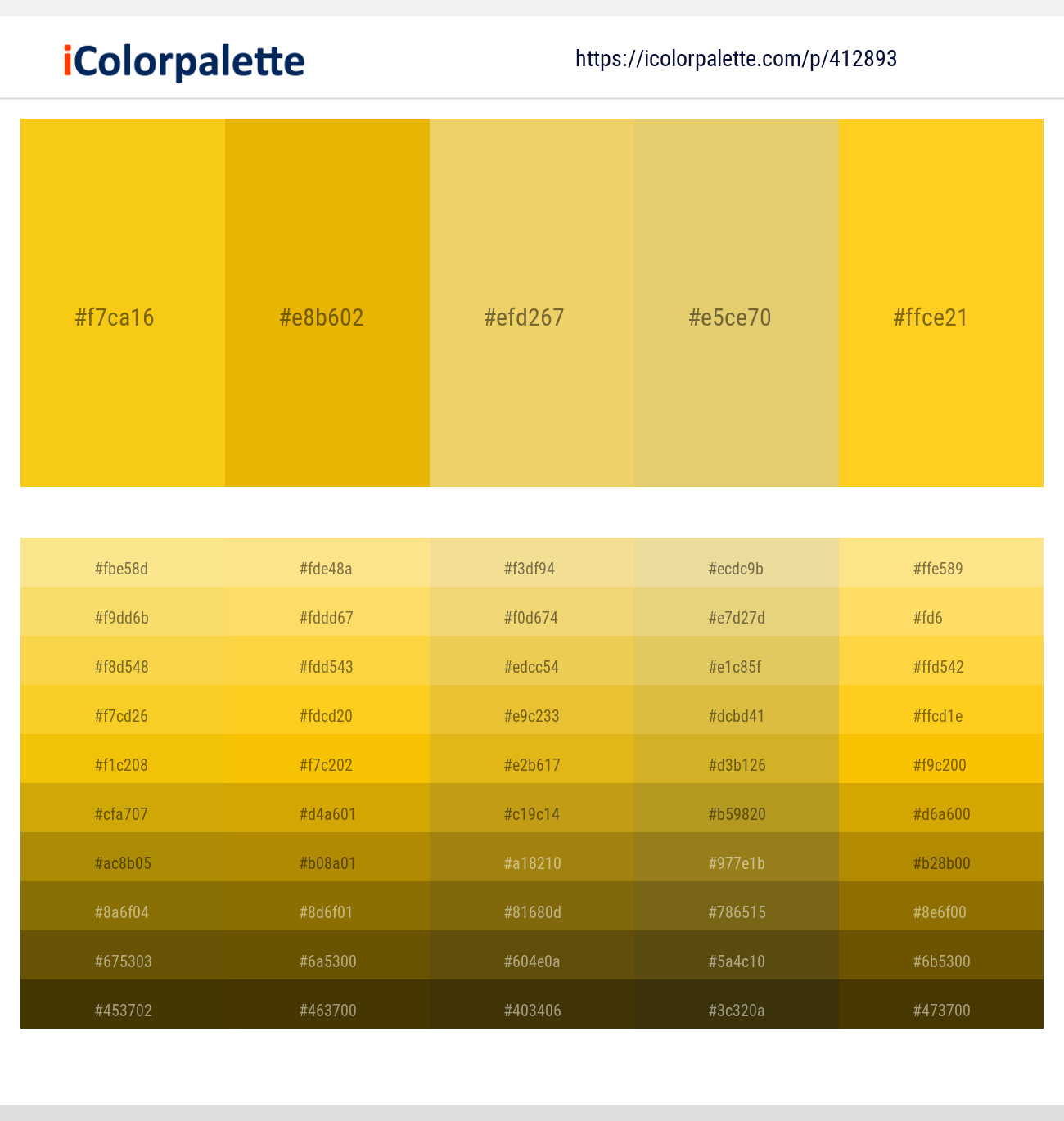 41289345 Gold Color Palettes