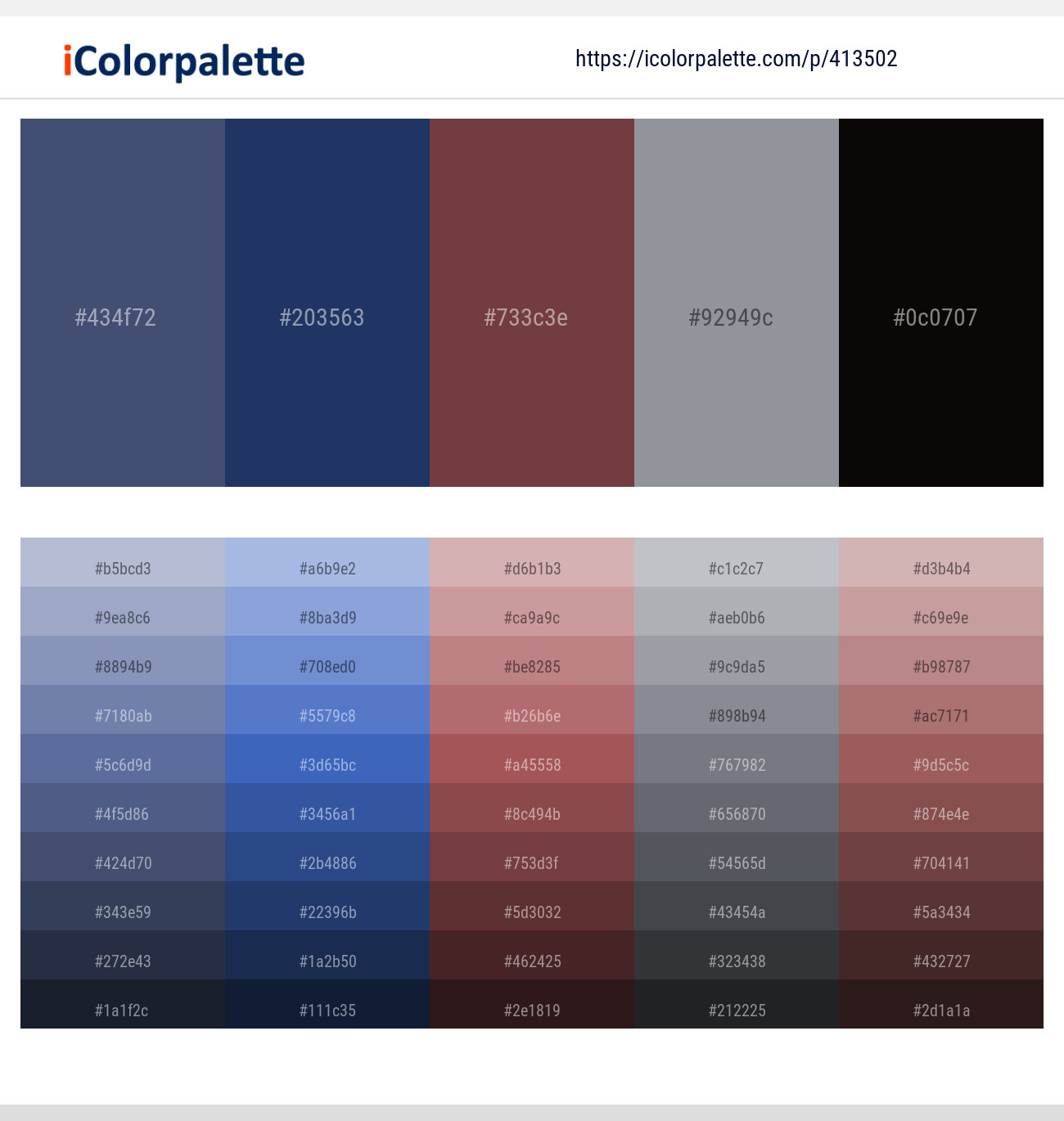 Fiord – Cello – Lotus – Manatee – Night Rider Color scheme