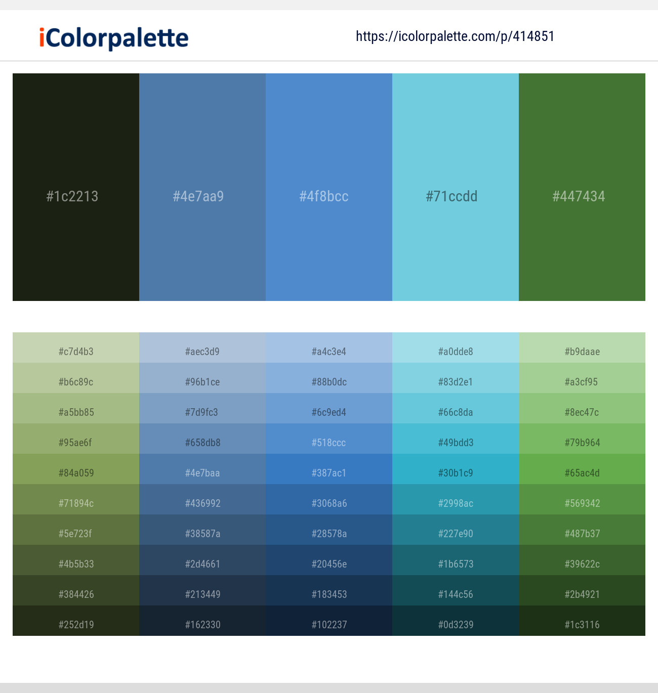 Hunter Green – Wedgewood – Danube – Viking – Fern Green Color scheme